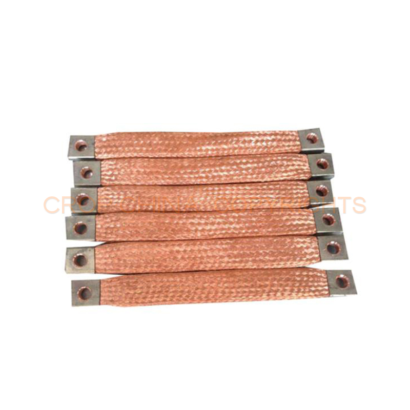 Flat copper braided busbar