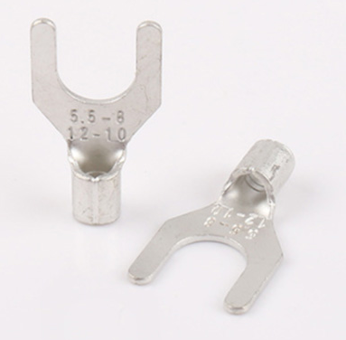Non-insulated fork spade terminal,U-Type wire connector,electrical crimp terminal,fork spade terminal,crimp terminal