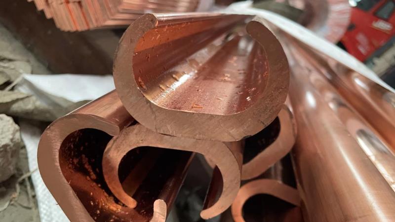 Extruded 'C' from copper