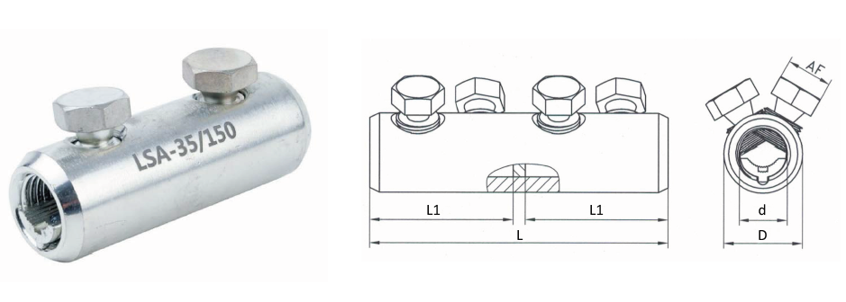 Mechanical connectors with screw