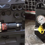 hydraulic crimping head and hydraulic electric pump