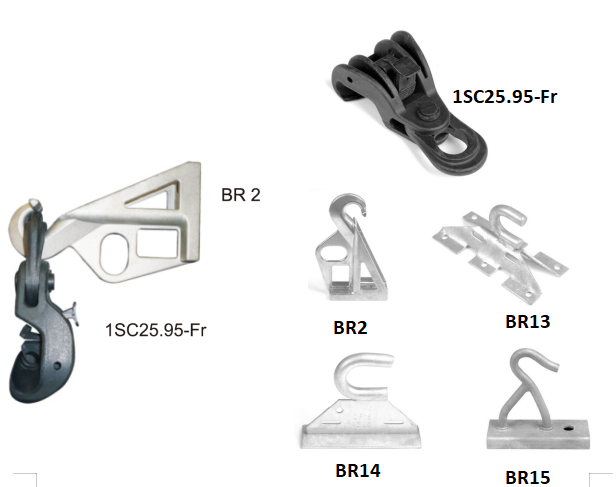 Pinza de Suspension con Mensula