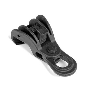 suspension clamp for overhead lines